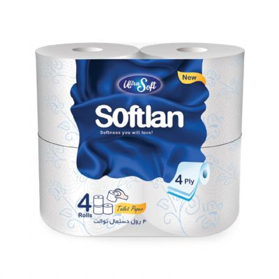 Softlan Toilet Paper  STAX 4 rolls 18 packs 125 sheet * 4 ply